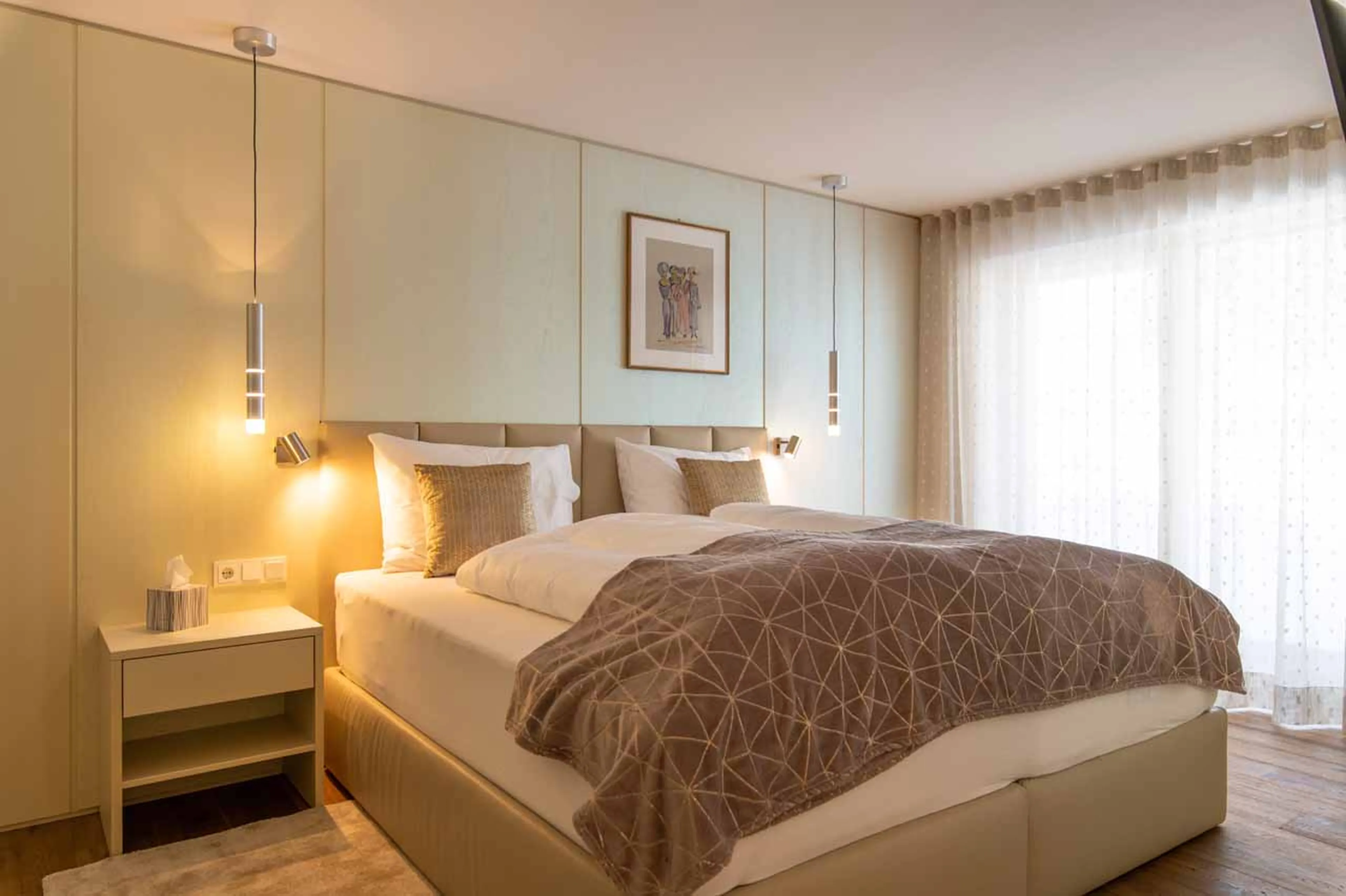 Bedroom five at Chalet Carolina in Val Gardena