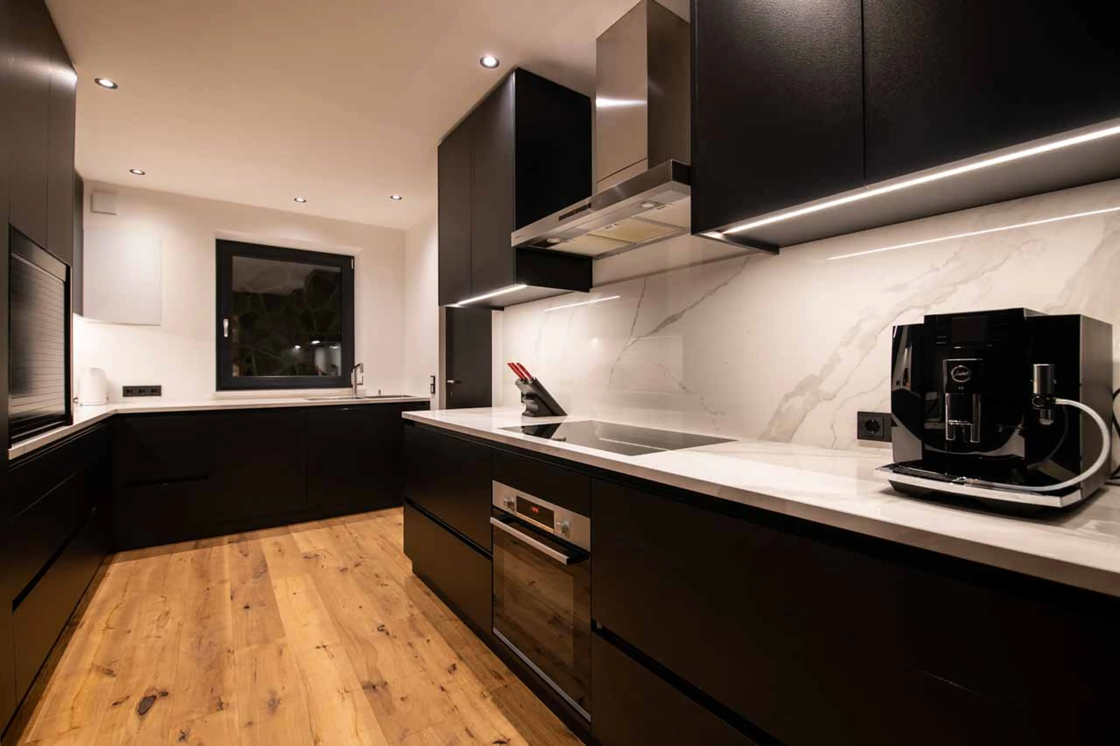Kitchen at Chalet Carolina in Val Gardena
