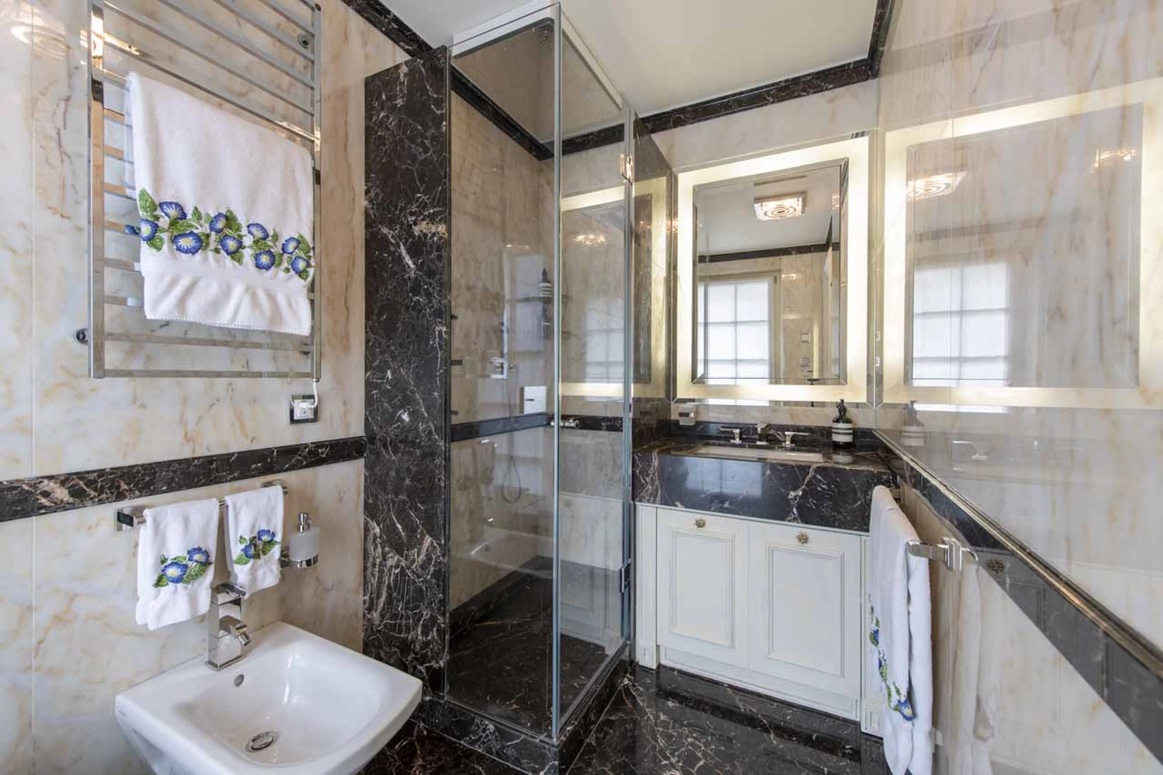 En-suite shower room in Villa Erica 2, St Moritz