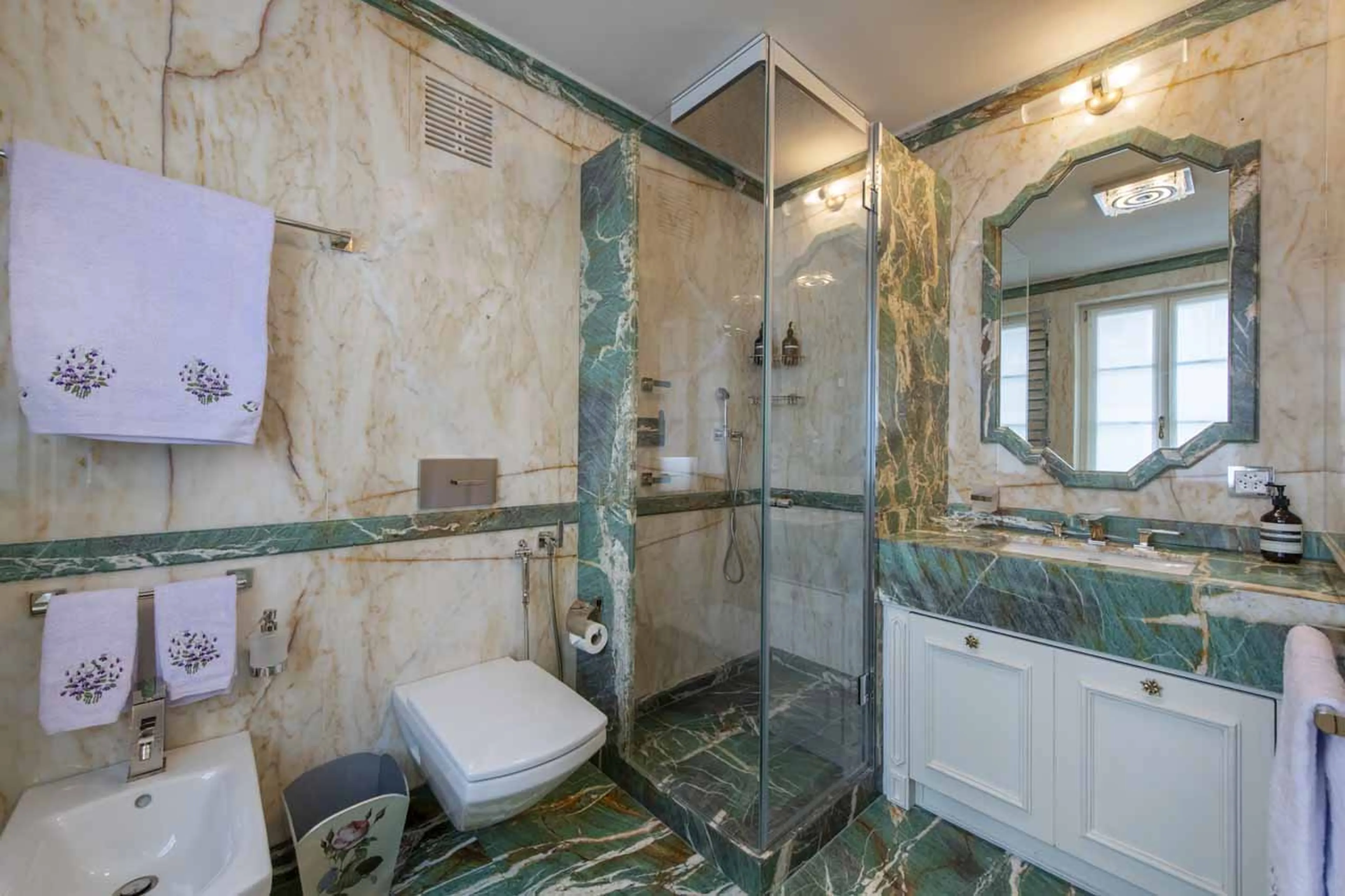 En-suite shower room in Villa Erica 2, St Moritz