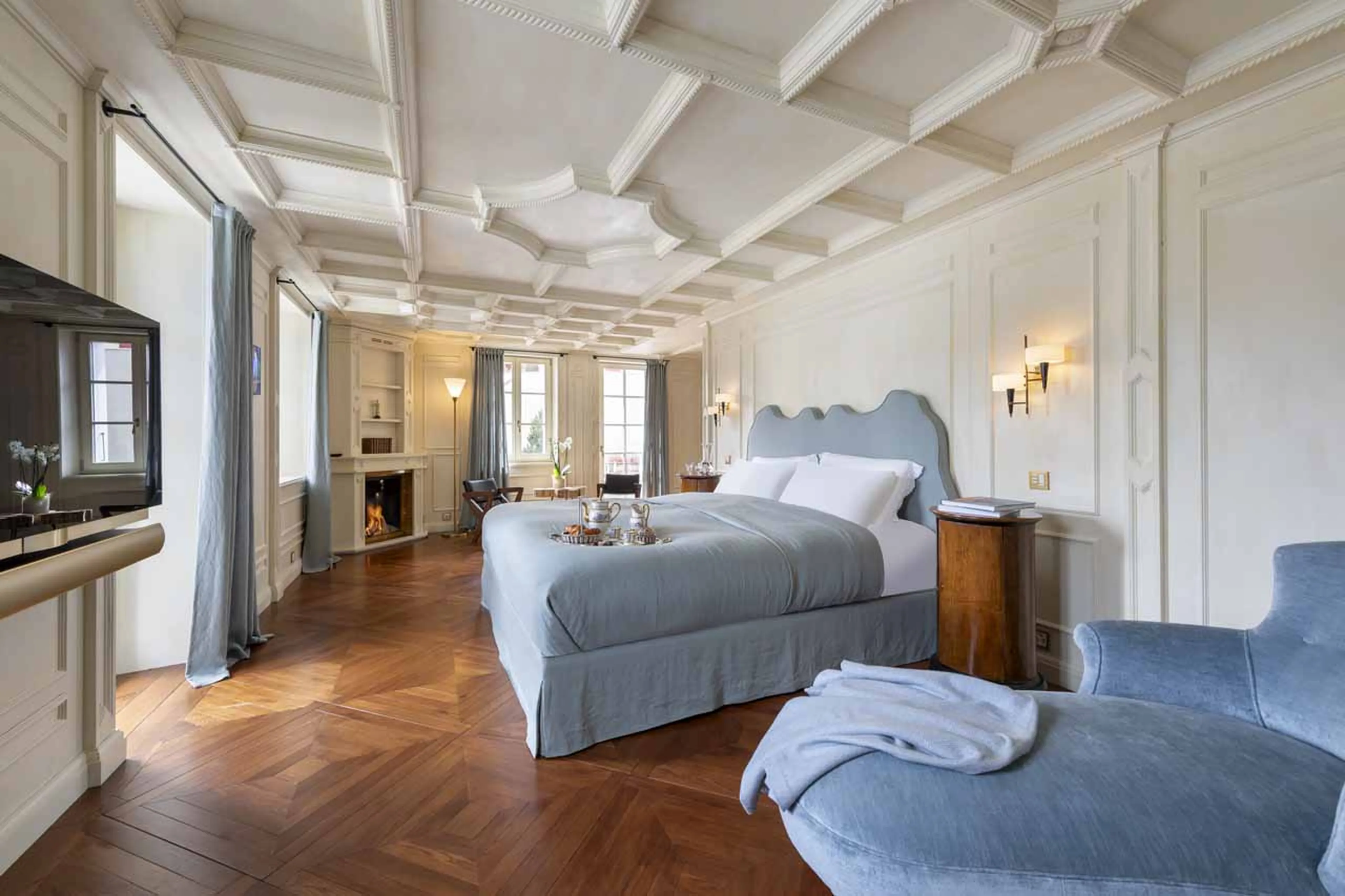 Double bedroom in Villa Erica 1, St Moritz