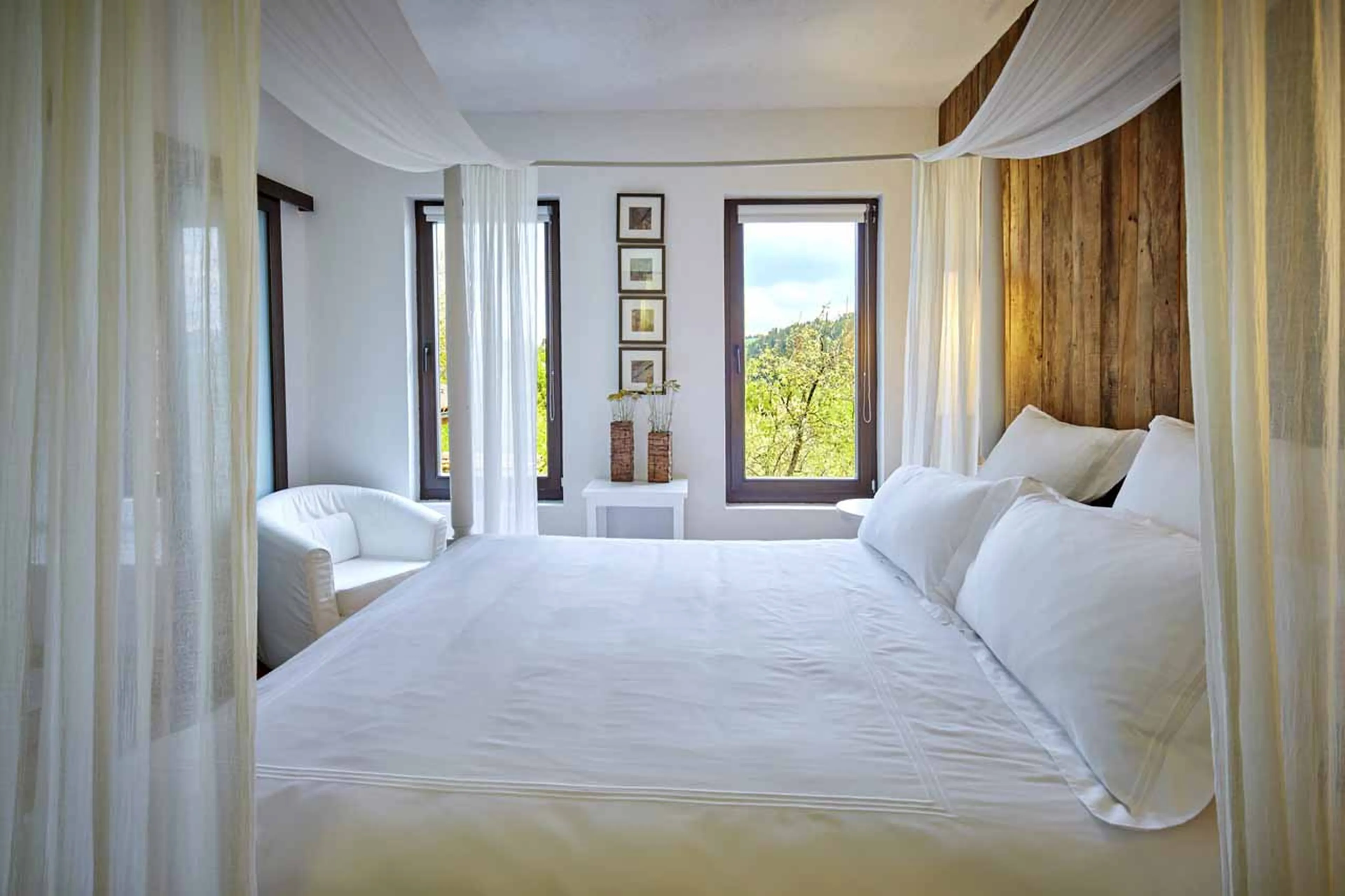 Views from bedroom two at Villa Gella in the Rhodope Mountains