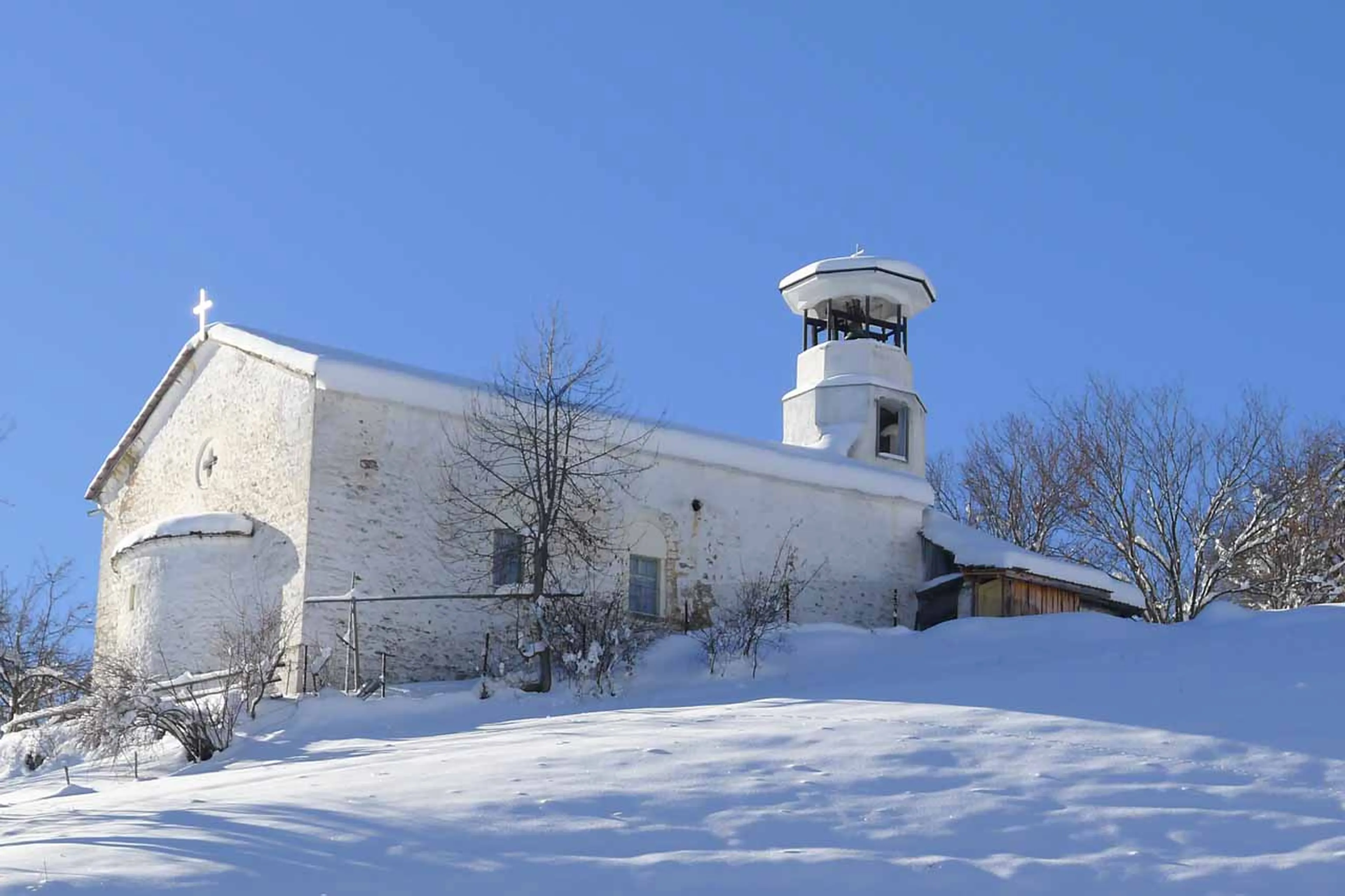 The chalet nestles at 1,600m al