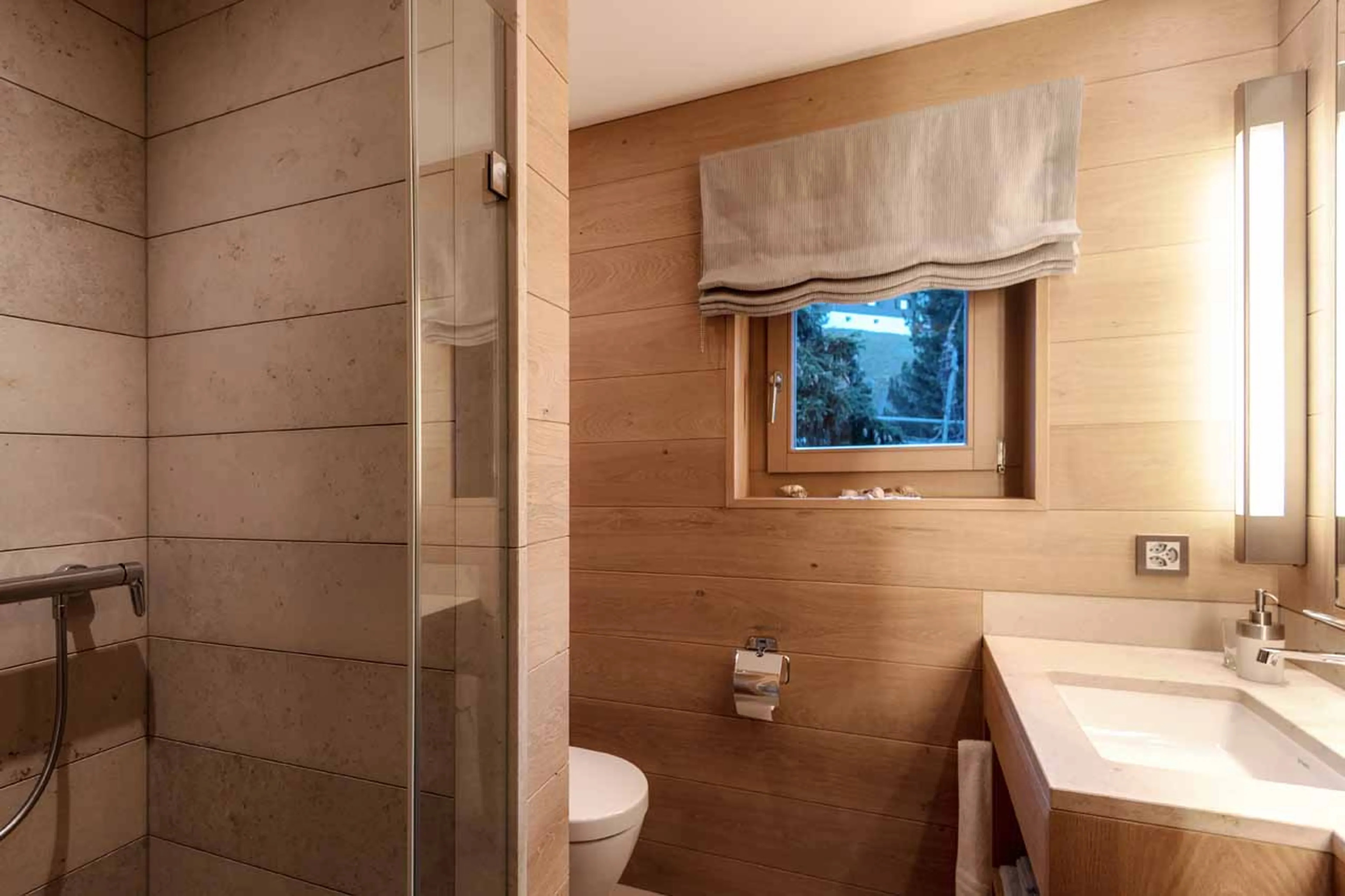Shower room at Villa Grialetsch in Klosters