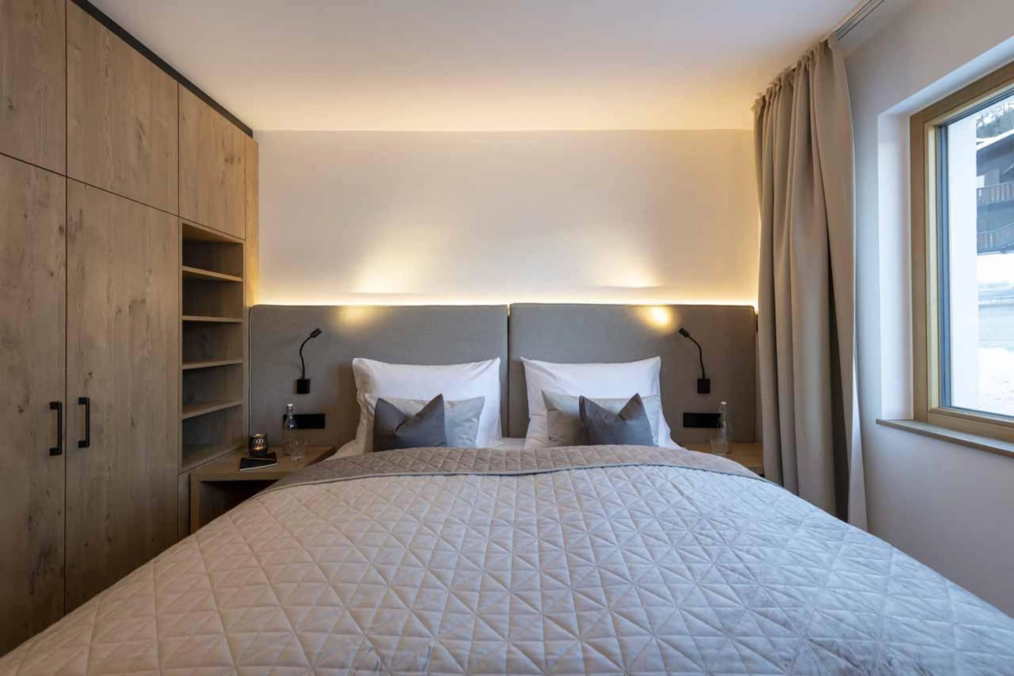 Twin or double bed at Villa Villekulla in St Anton