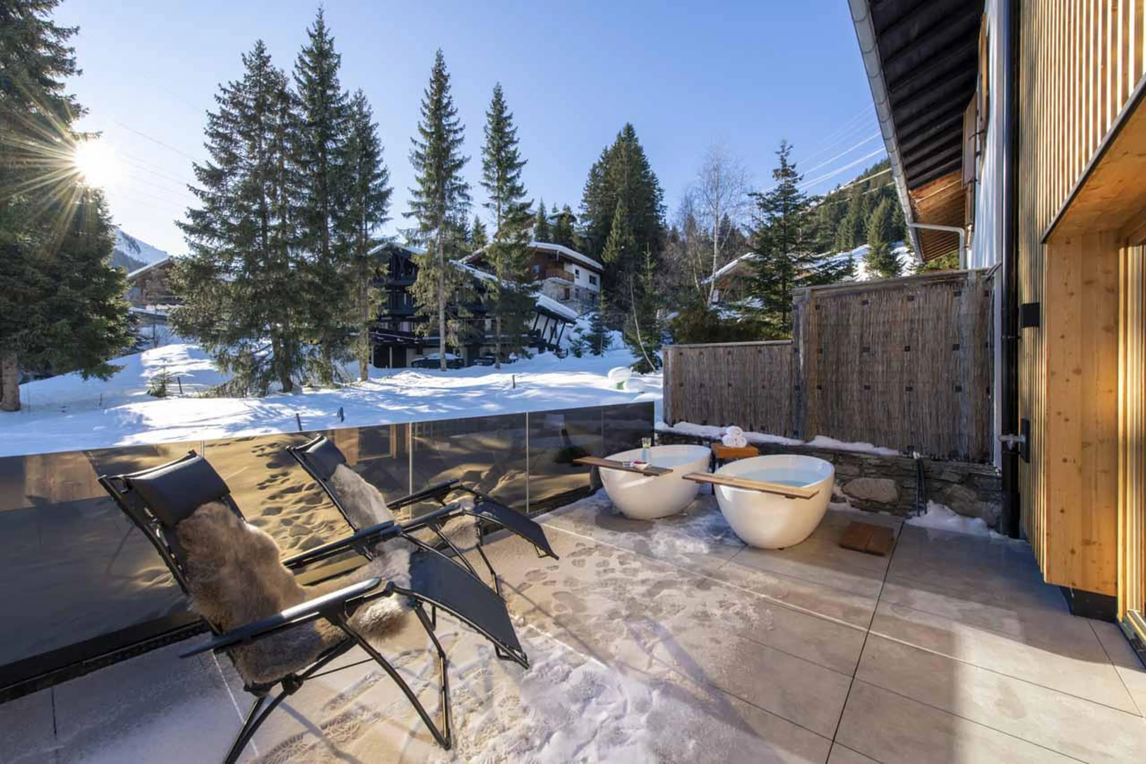 Warm baths at Villa Villekulla in St Anton