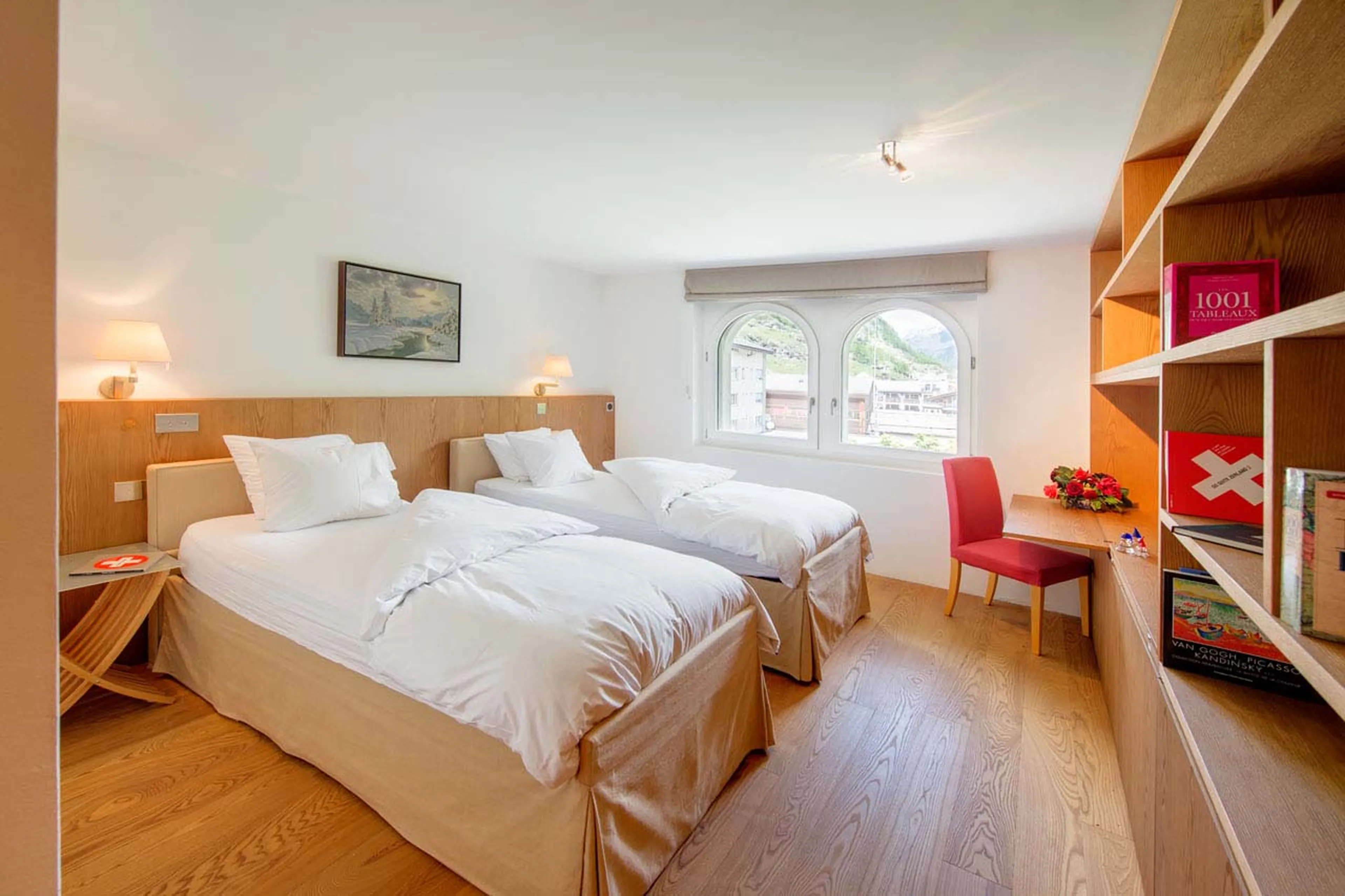 Bedroom four at Whymper Residence in Zermatt