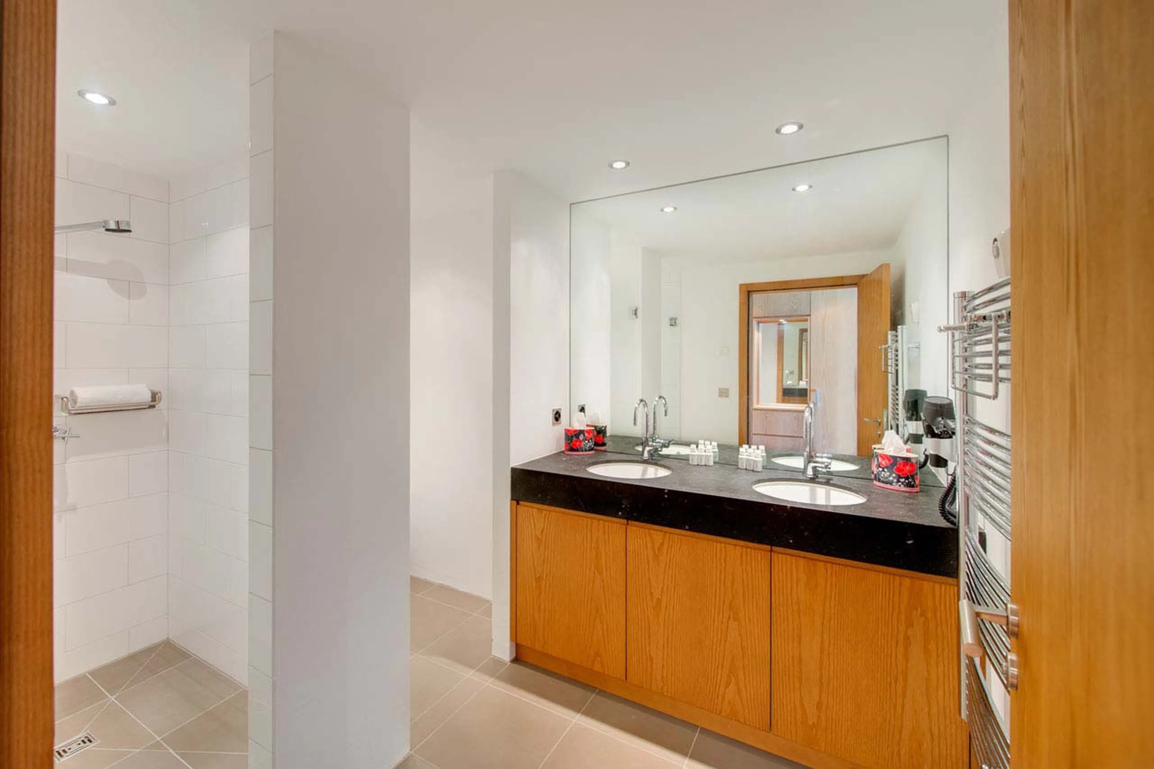 Shower room at Whymper Residence in Zermatt