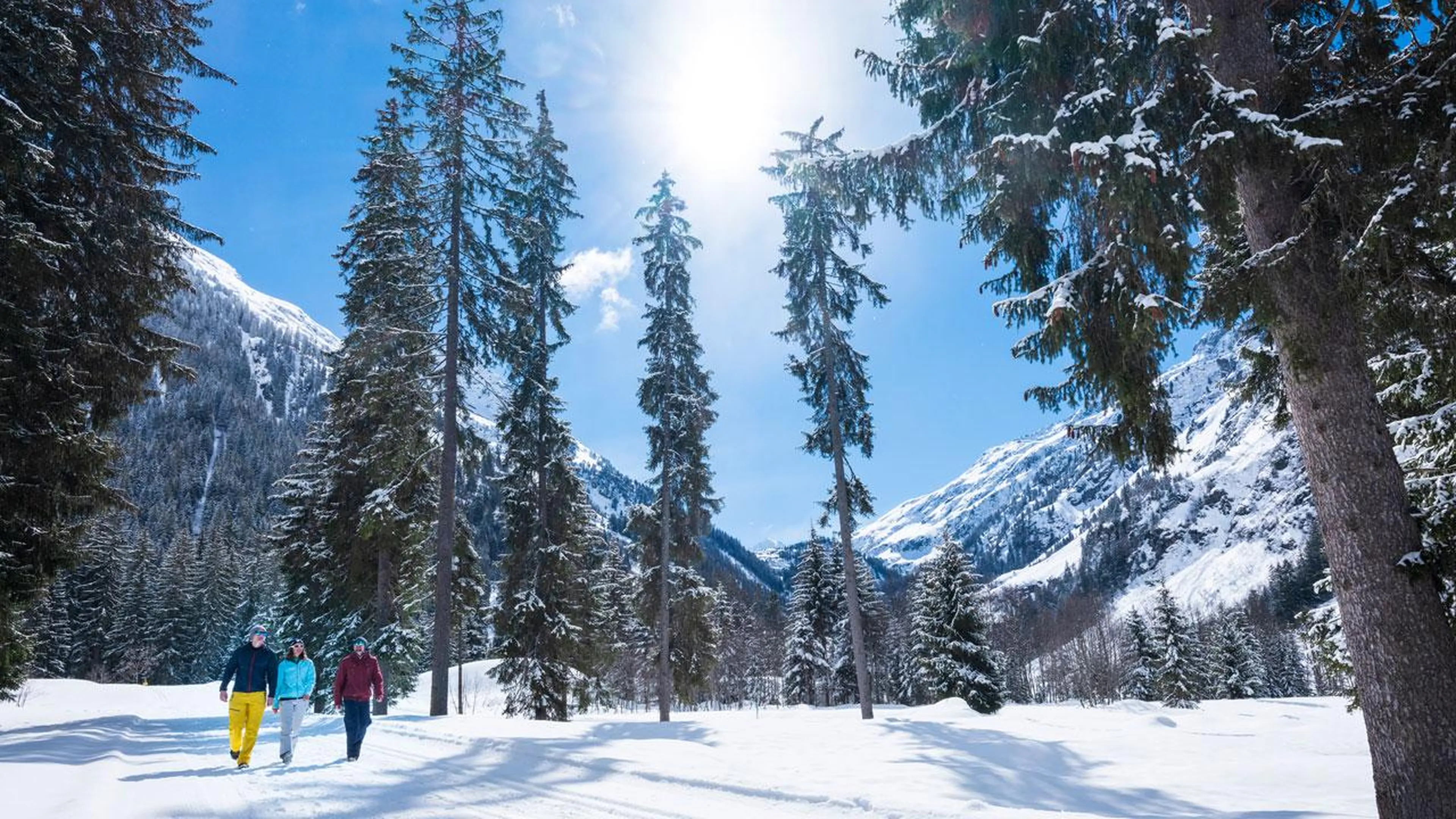 Winter walking in Davos