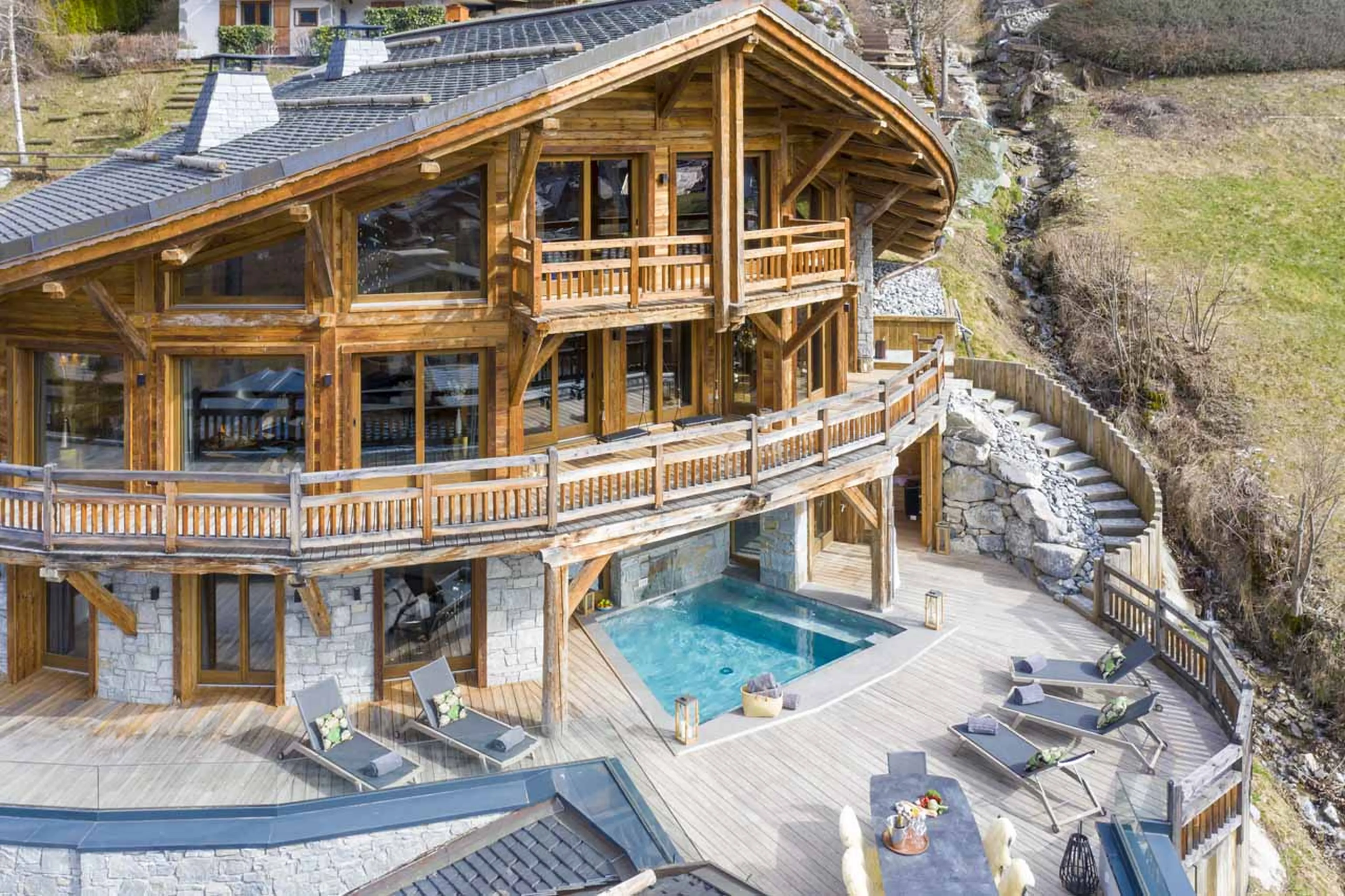 Chalet structure of Zems Lodge in Morzine
